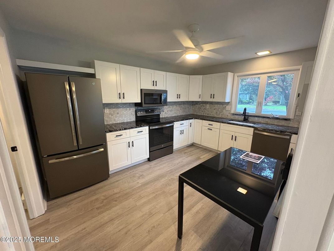 Interior, Kitchen, Wood Texture Flooring