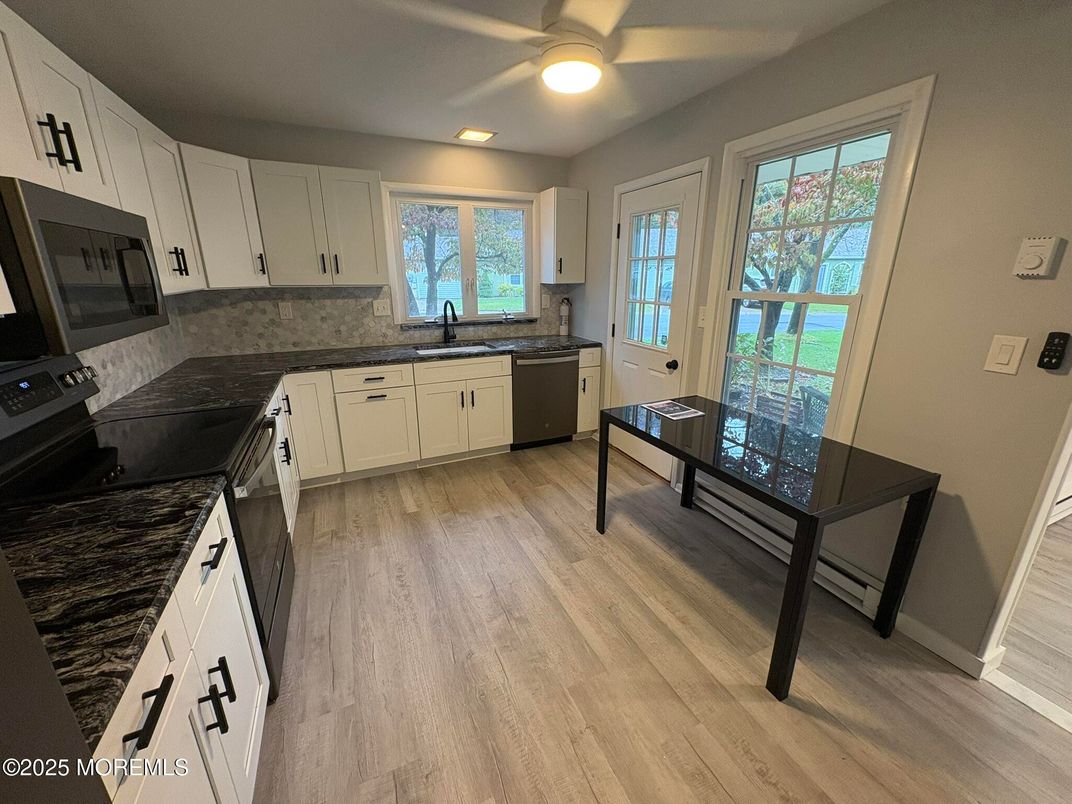 Interior, Kitchen, Wood Texture Flooring