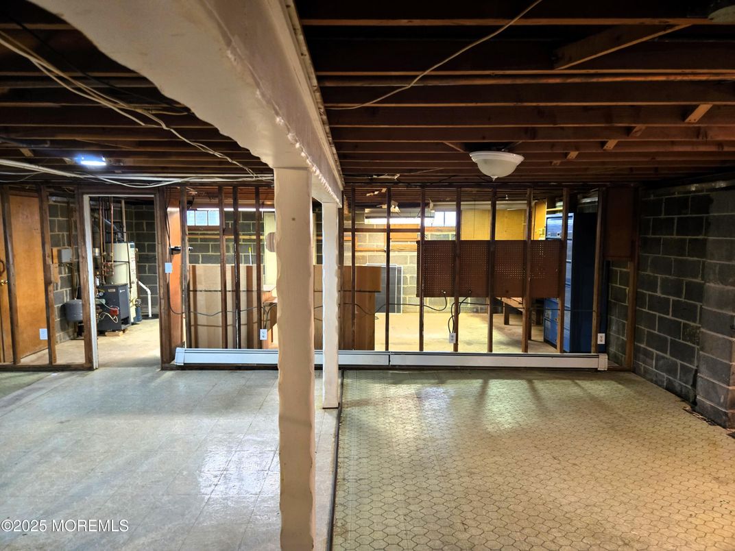 Interior, Stone Walls, Wooden Beams