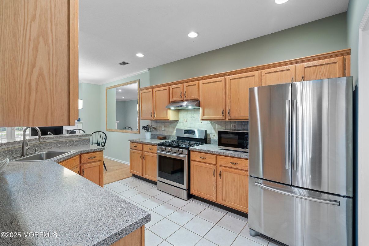 Interior, Kitchen, Recessed Lighting, Stainless Steel Appliances