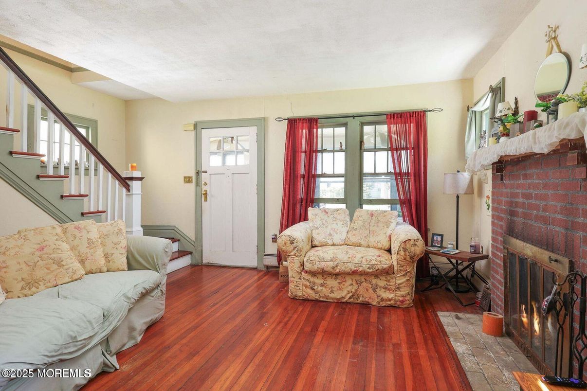 Fireplace, Interior, Living room, Wood Texture Flooring