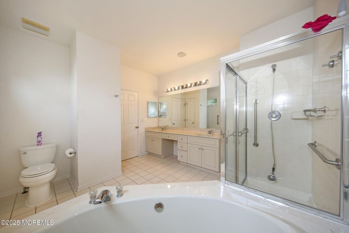 Bathroom, Dual Sink Vanities, Glass Shower, Interior