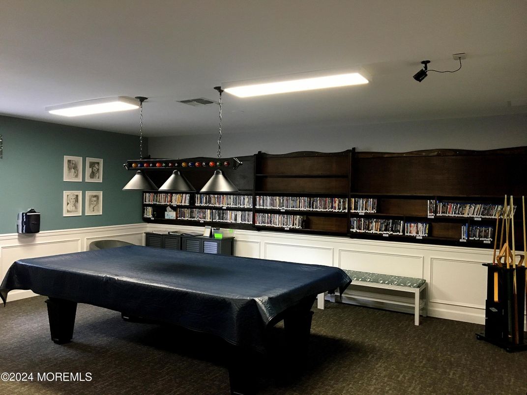 Billiard Table, Game Room, Interior, Pendant Lights