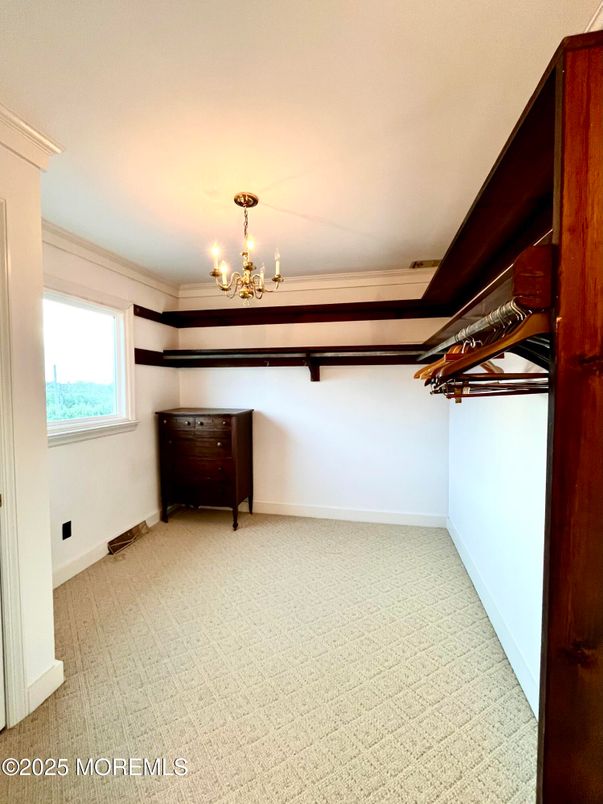Chandelier, Empty room, Interior