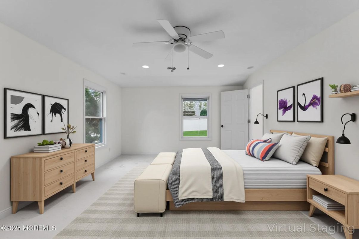 Bedroom, Interior, Recessed Lighting