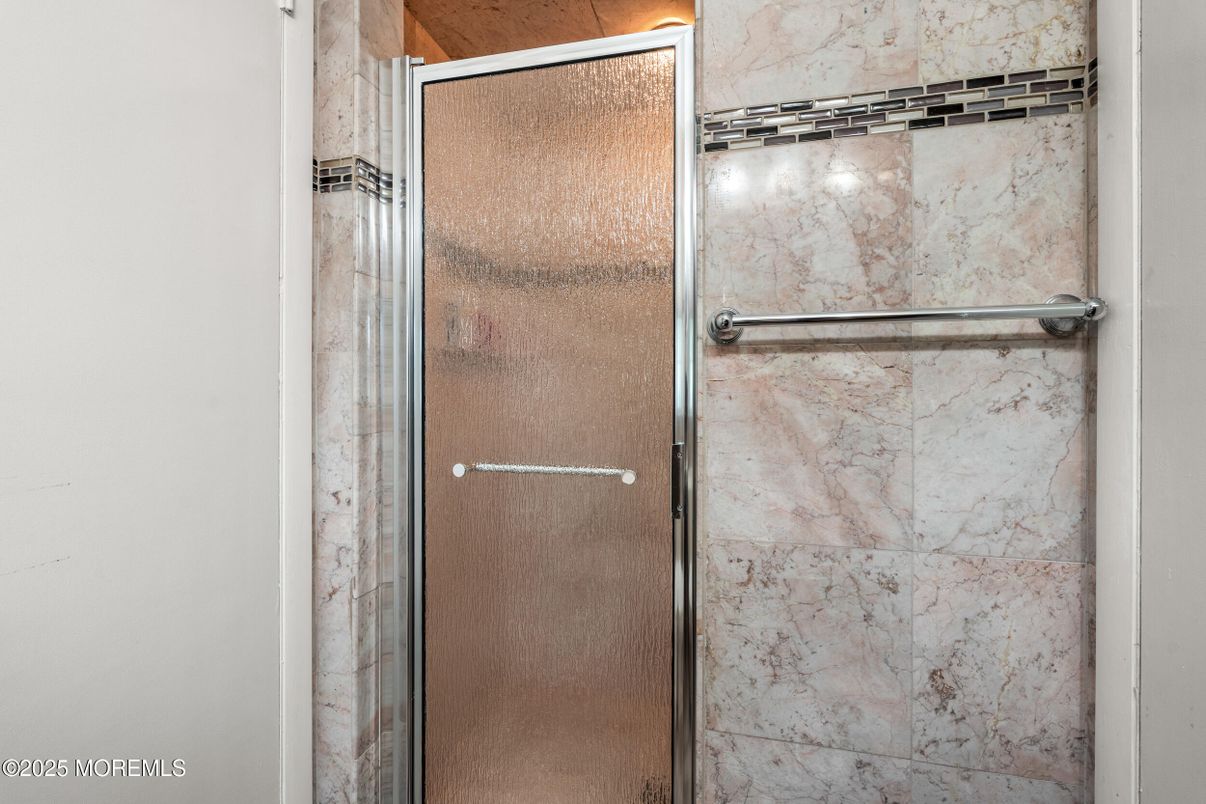 Bathroom, Glass Shower, Interior, Marble Walls