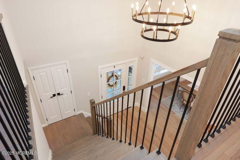 Chandelier, Interior, Wood Texture Flooring
