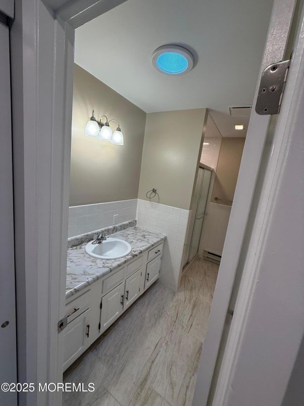 Bathroom, Dual Sink Vanities, Interior, Marble