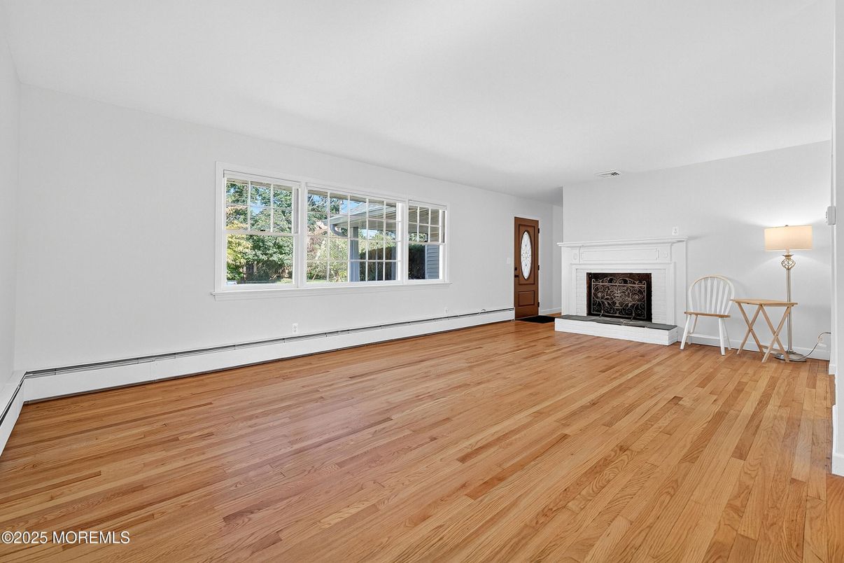 Empty room, Fireplace, Interior, Wood Texture Flooring
