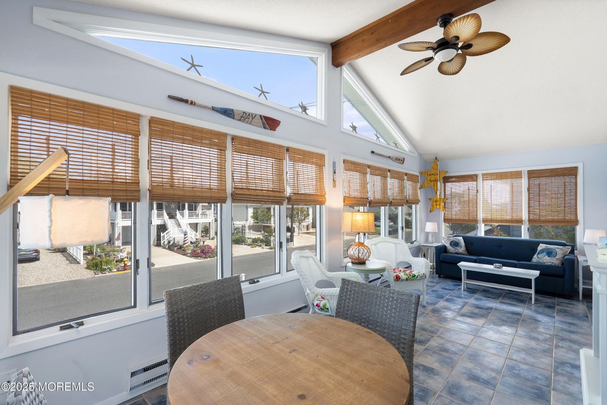 Dining room, Interior, Living room, Sun Room, Wooden Beams