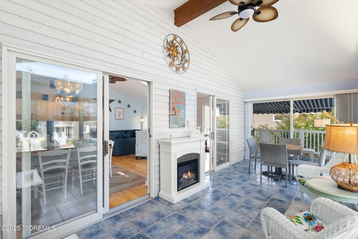 Dining room, Fireplace, Interior, Wooden Beams