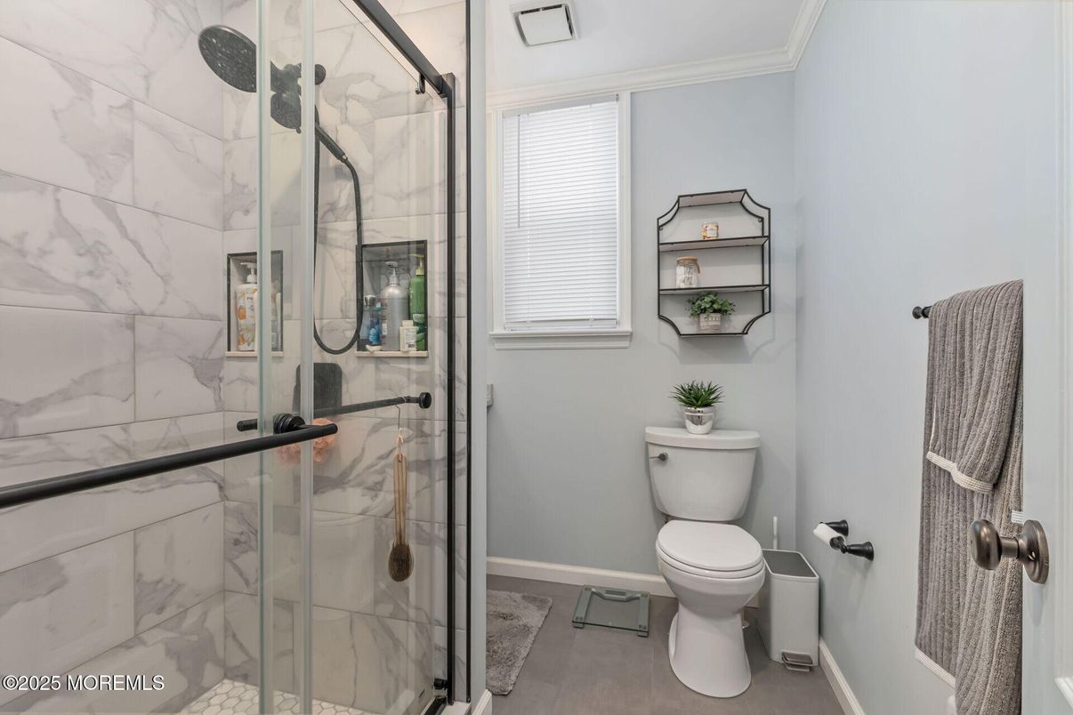 Bathroom, Glass Shower, Interior, Marble Walls