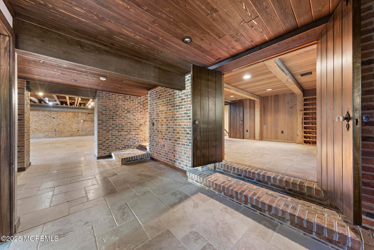 Interior, Recessed Lighting, Stone Walls, Wooden Beams, Wooden Ceilings, Wooden Walls