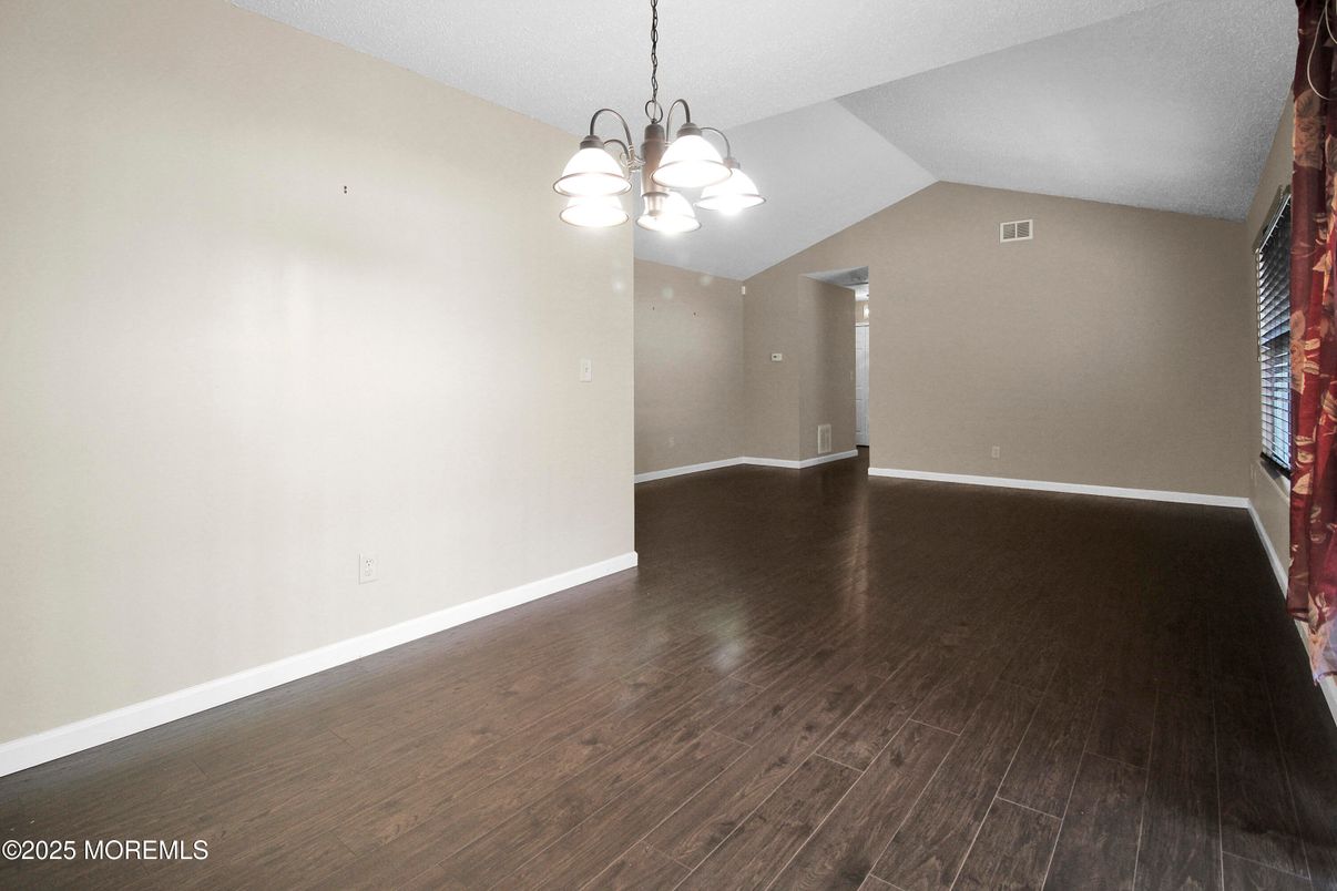 Chandelier, Empty room, Interior, Wood Texture Flooring