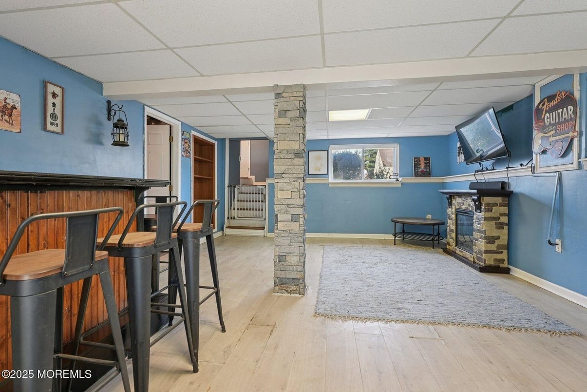 Fireplace, Interior, Wood Texture Flooring