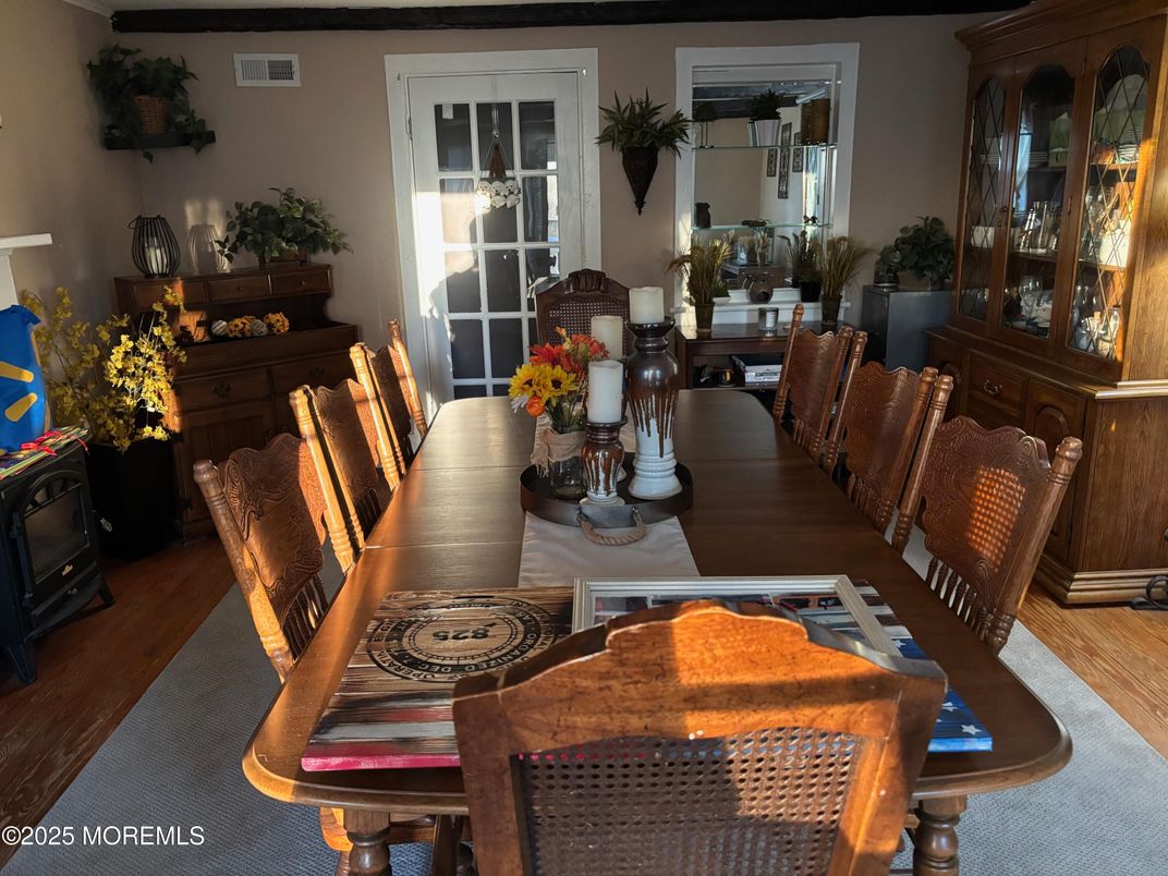 Dining room, Interior, Wood Texture Flooring