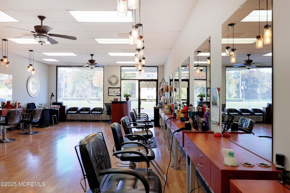 Dining room, Game Room, Interior, Pendant Lights, Wood Texture Flooring