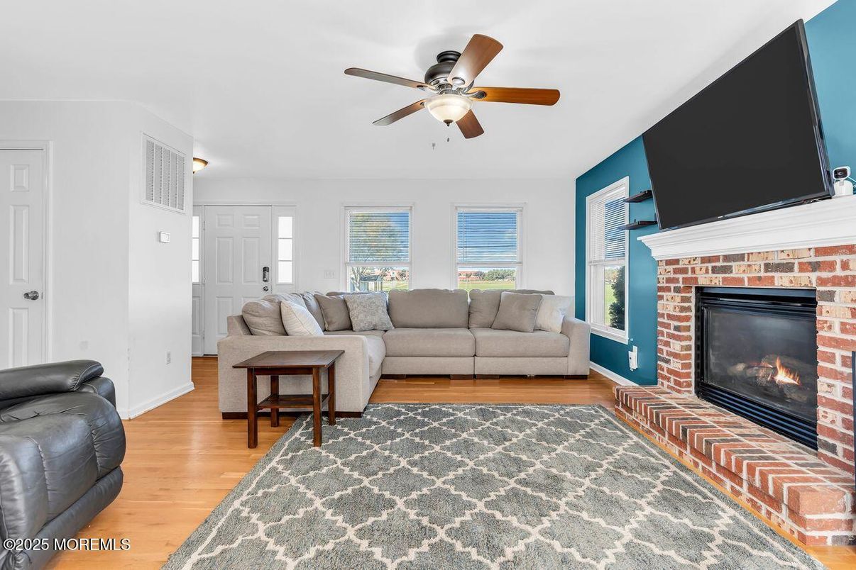 Fireplace, Interior, Living room, Wood Texture Flooring