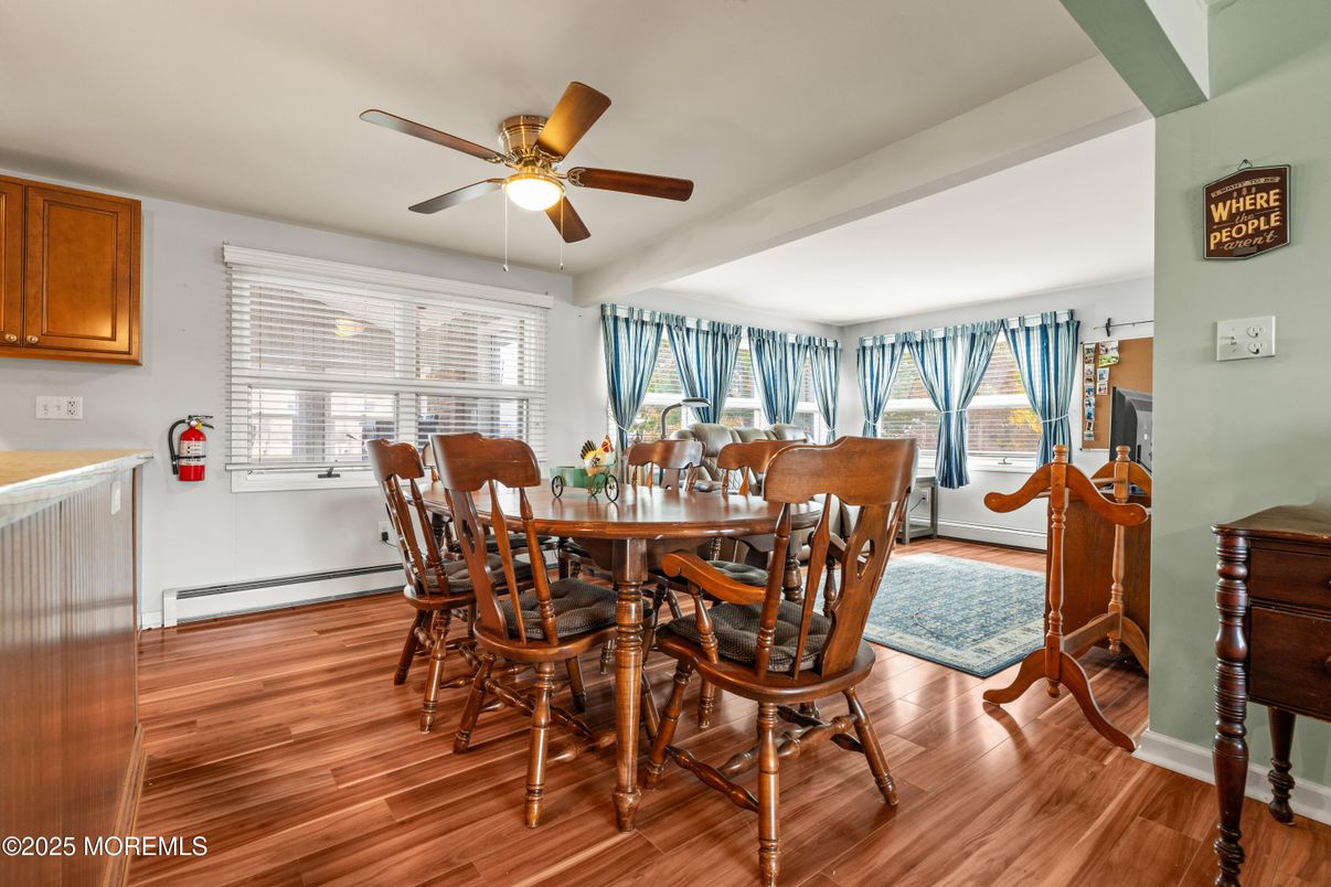 Dining room, Interior, Wood Texture Flooring