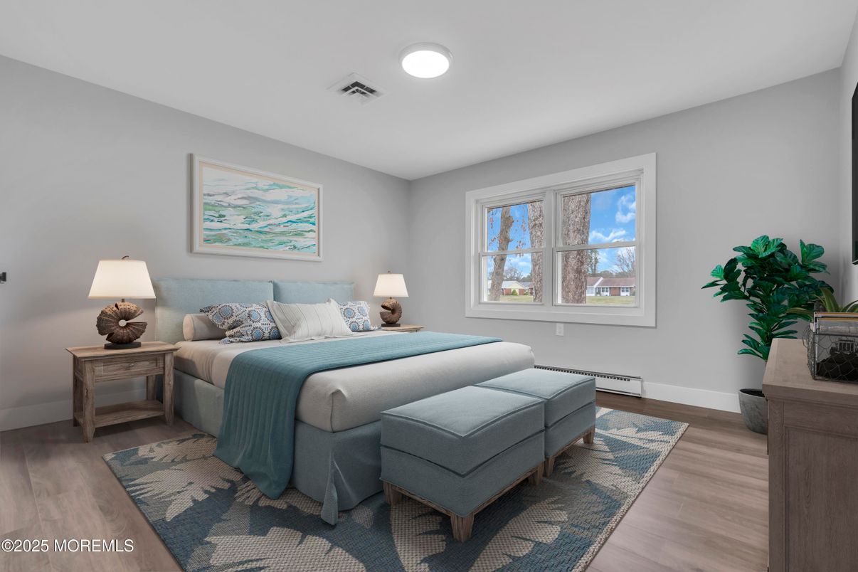 Bedroom, Interior, Wood Texture Flooring