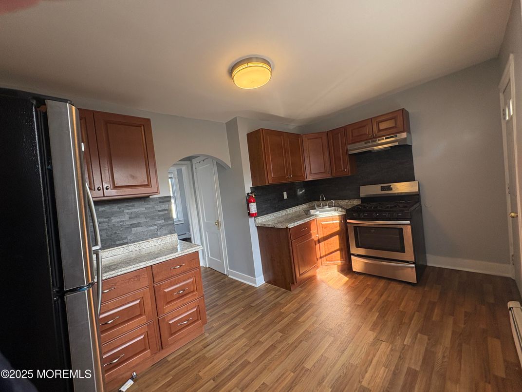 Interior, Kitchen, Wood Texture Flooring