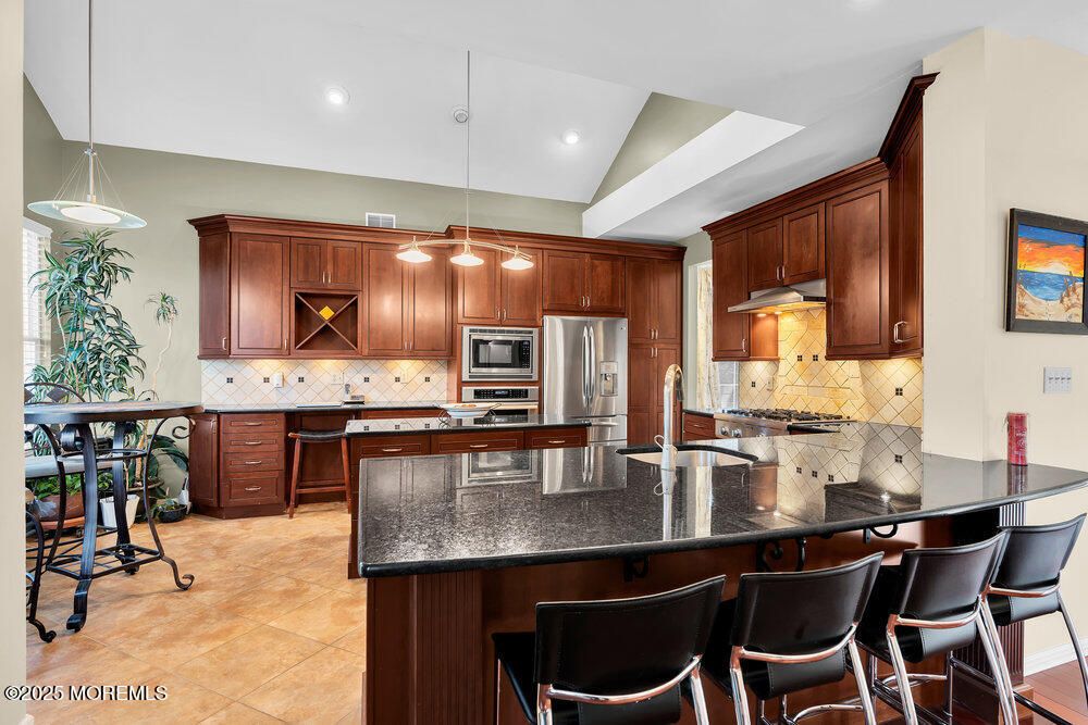 Interior, Kitchen, Pendant Lights, Recessed Lighting, Stainless Steel Appliances