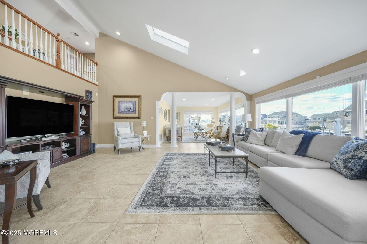 Interior, Living room, Recessed Lighting