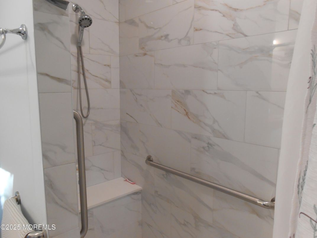 Bathroom, Glass Shower, Interior, Marble Walls