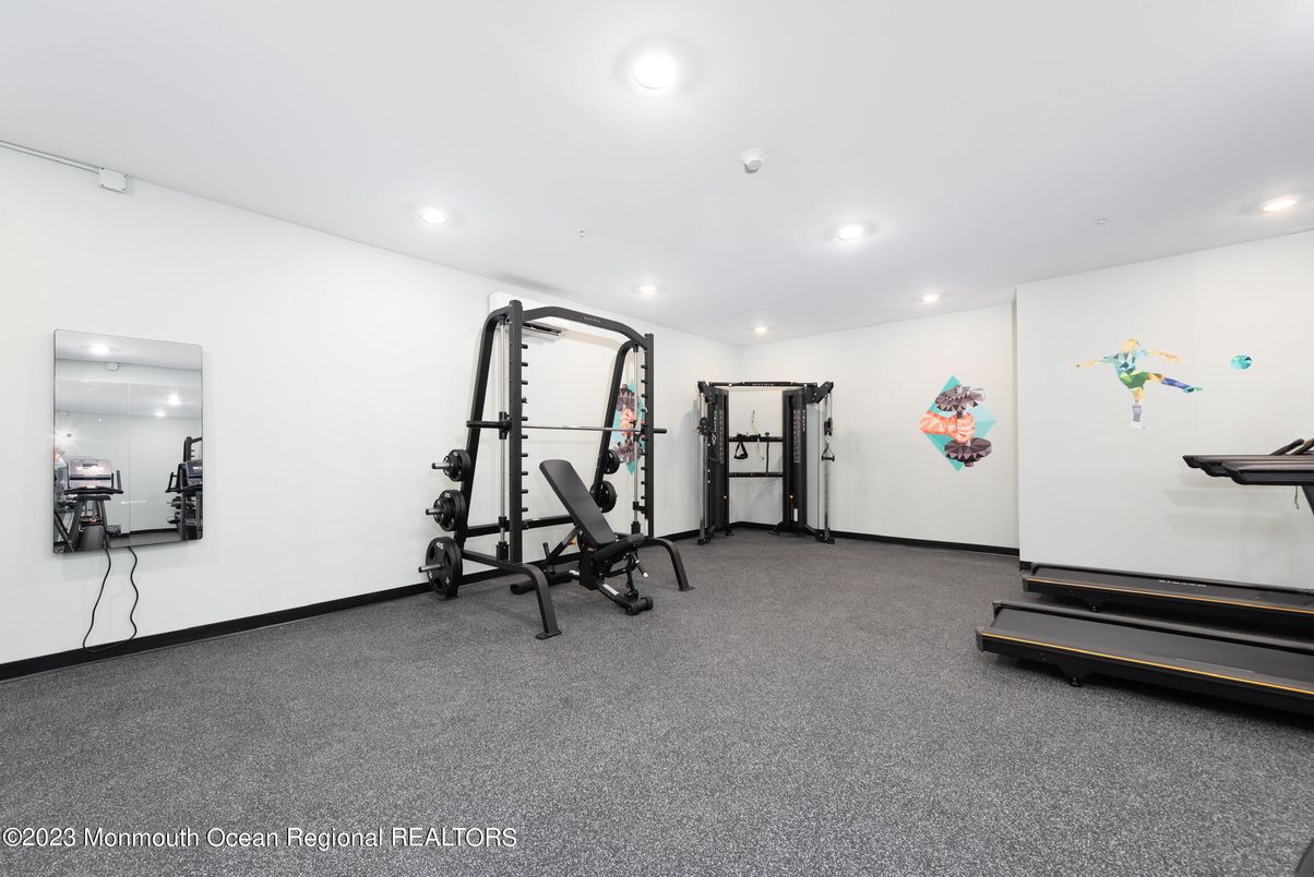 Fitness Equipment, Interior, Recessed Lighting