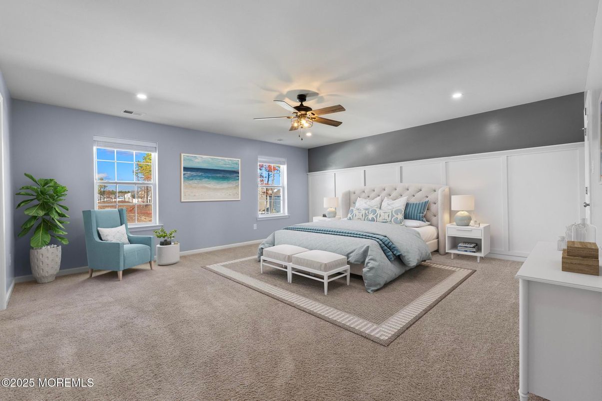 Bedroom, Interior, Recessed Lighting