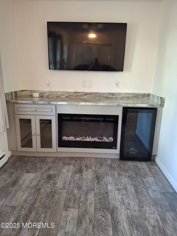 Fireplace, Interior, Wood Texture Flooring