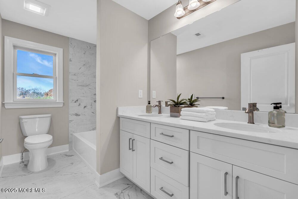 Bathroom, Dual Sink Vanities, Interior, Marble, Marble Walls