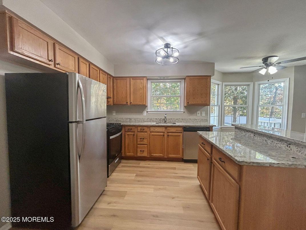 Interior, Kitchen, Wood Texture Flooring