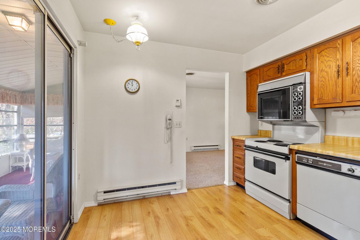 Interior, Kitchen, Wood Texture Flooring