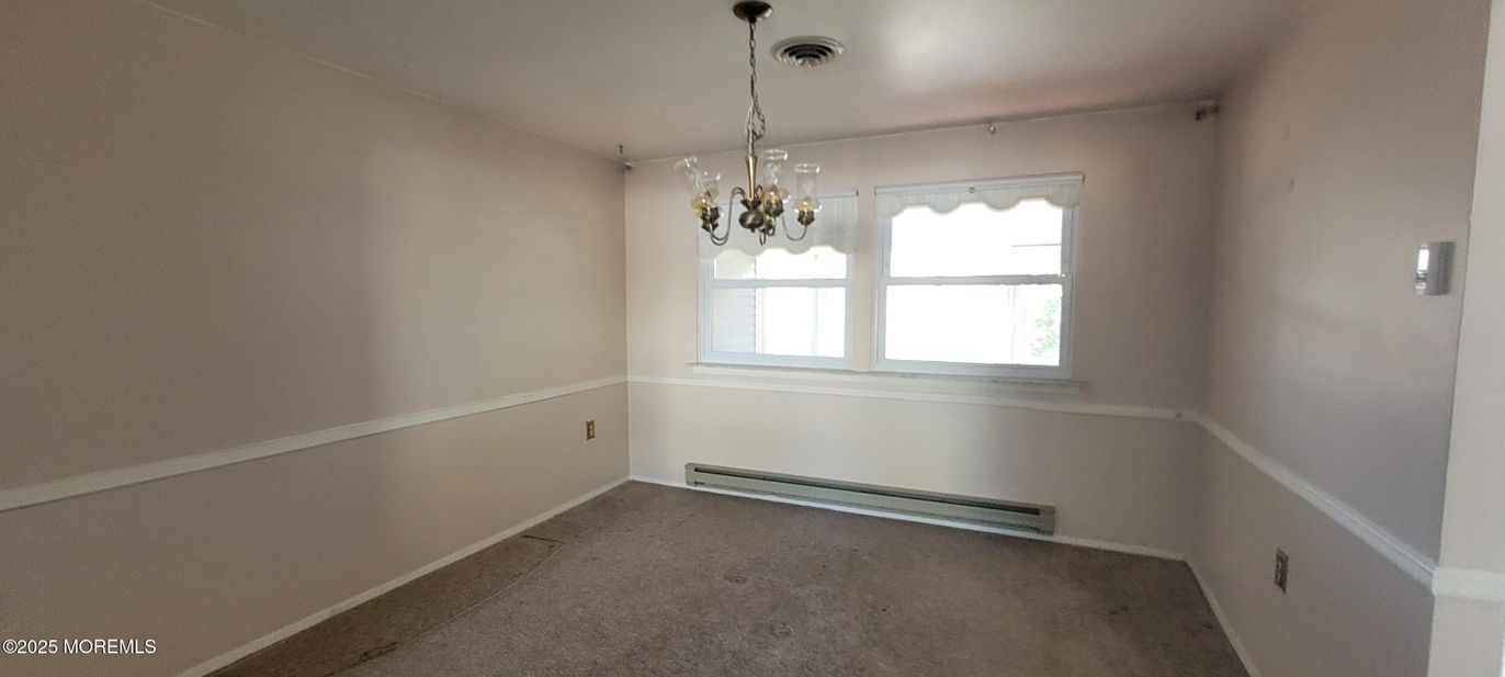 Chandelier, Empty room, Interior