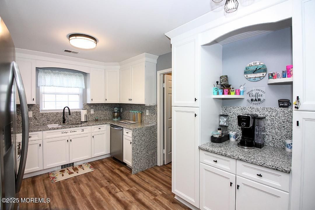 Interior, Kitchen, Wood Texture Flooring