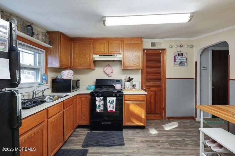 Interior, Kitchen, Wood Texture Flooring