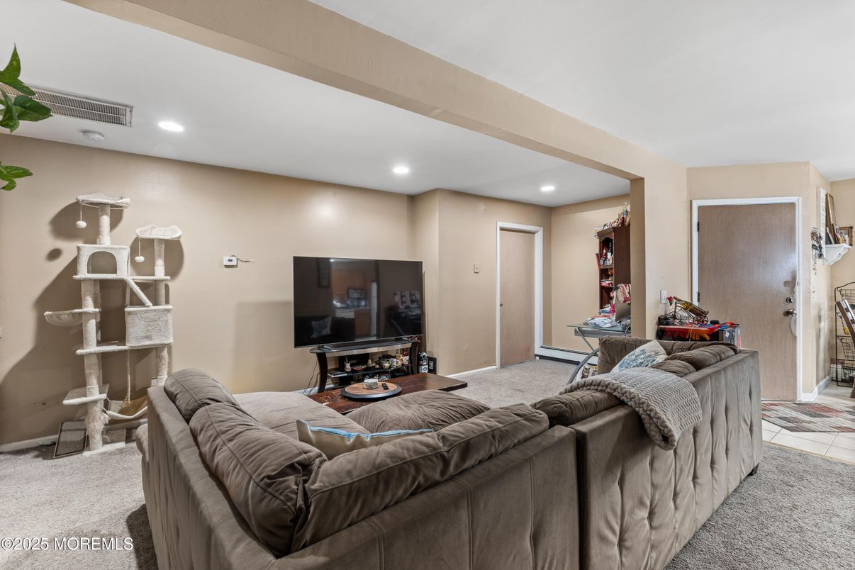 Interior, Living room, Recessed Lighting