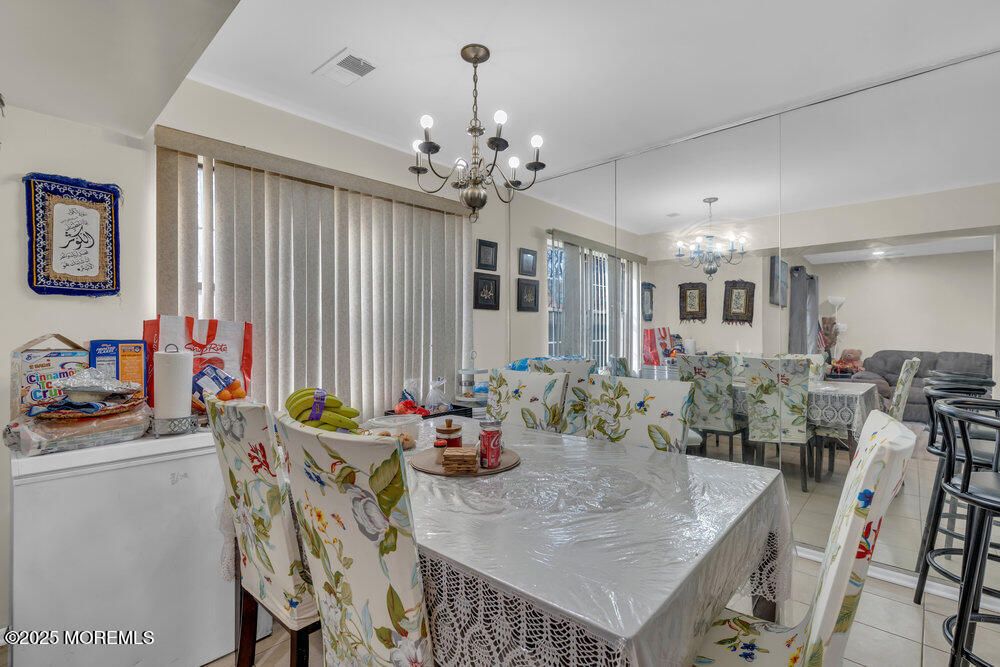 Chandelier, Dining room, Interior, Recessed Lighting
