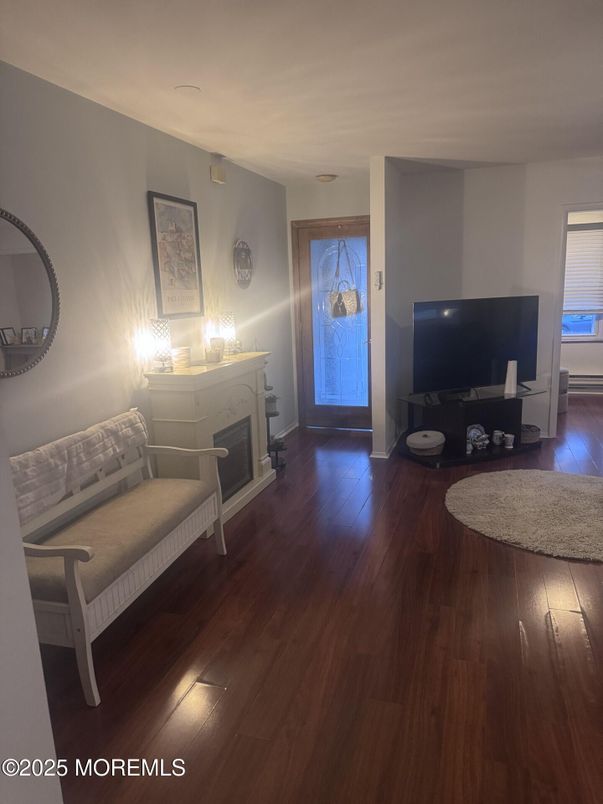 Fireplace, Interior, Wood Texture Flooring