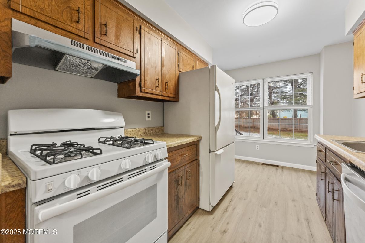 Interior, Kitchen, Wood Texture Flooring