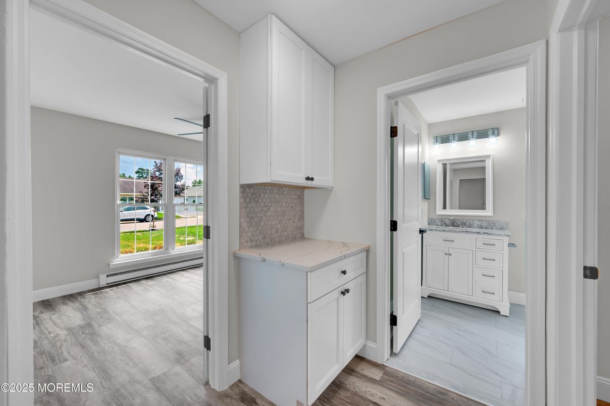 Bathroom, Interior, Marble, Wood Texture Flooring