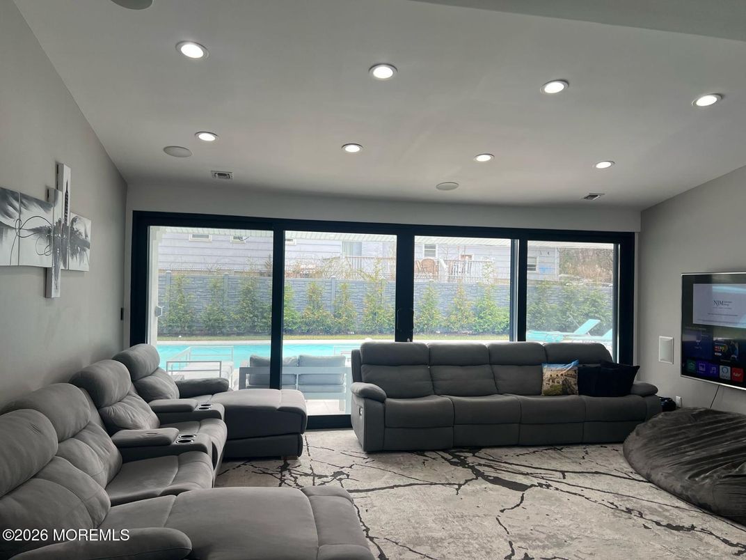 Interior, Living room, Recessed Lighting