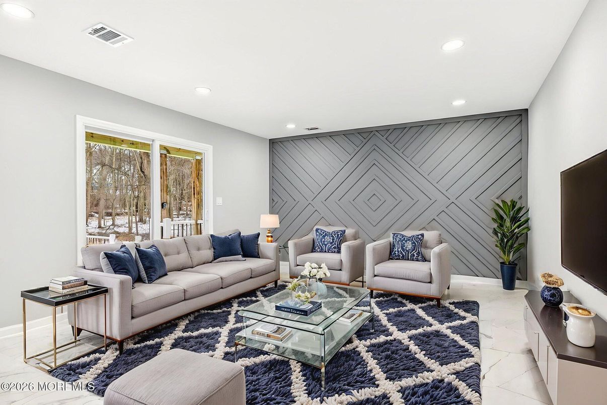 Interior, Living room, Recessed Lighting