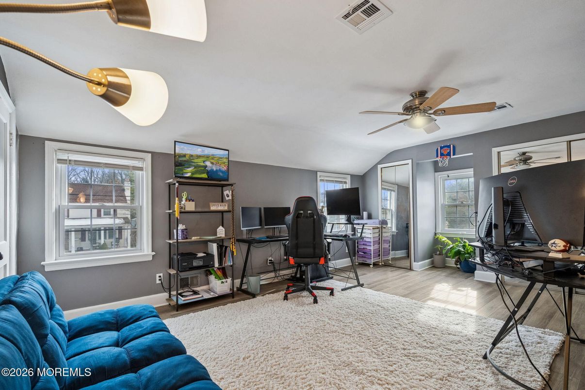 Home Office, Interior, Wood Texture Flooring