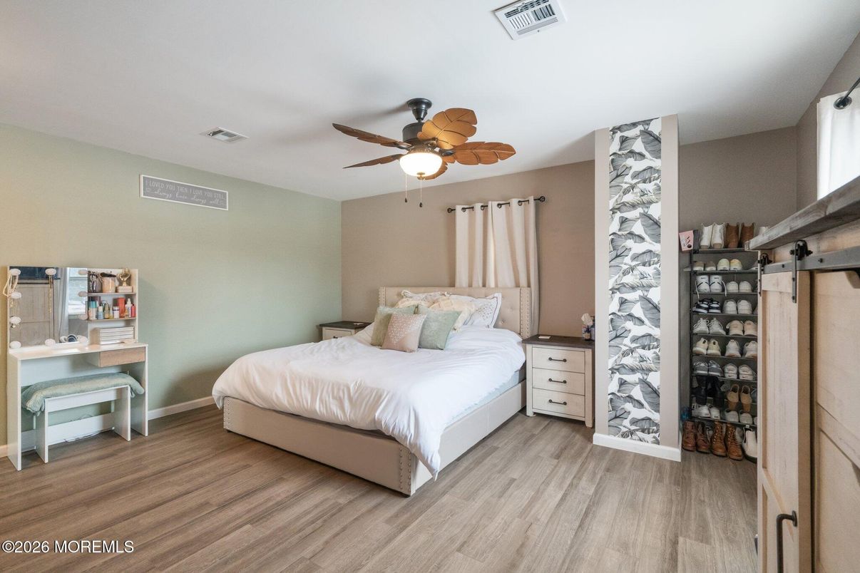 Bedroom, Interior, Wood Texture Flooring