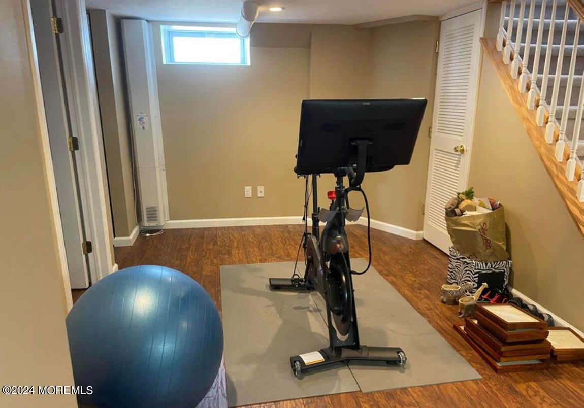 Fitness Equipment, Interior, Wood Texture Flooring