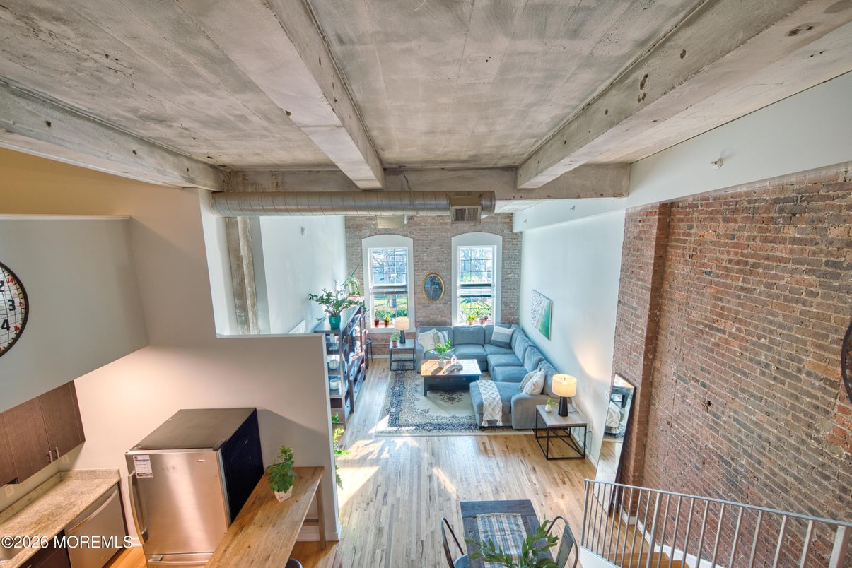 Interior, Living room, Stone Walls, Wood Texture Flooring