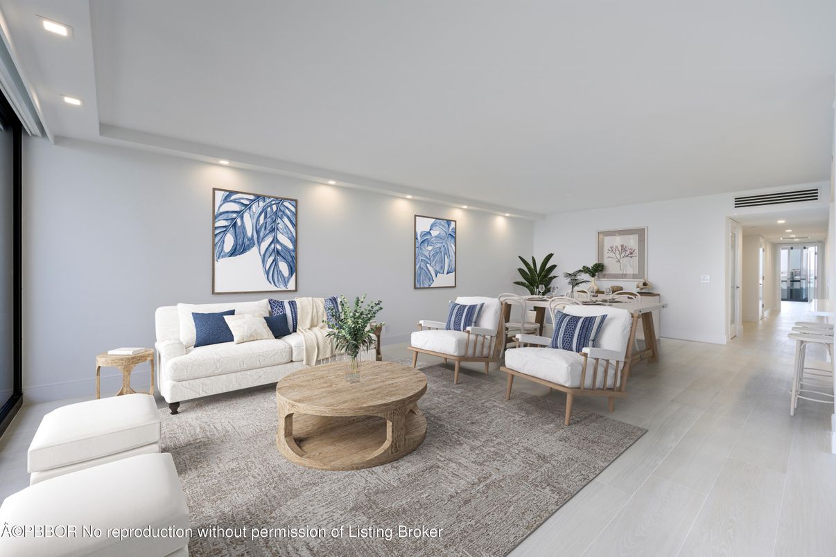 Interior, Living room, Recessed Lighting