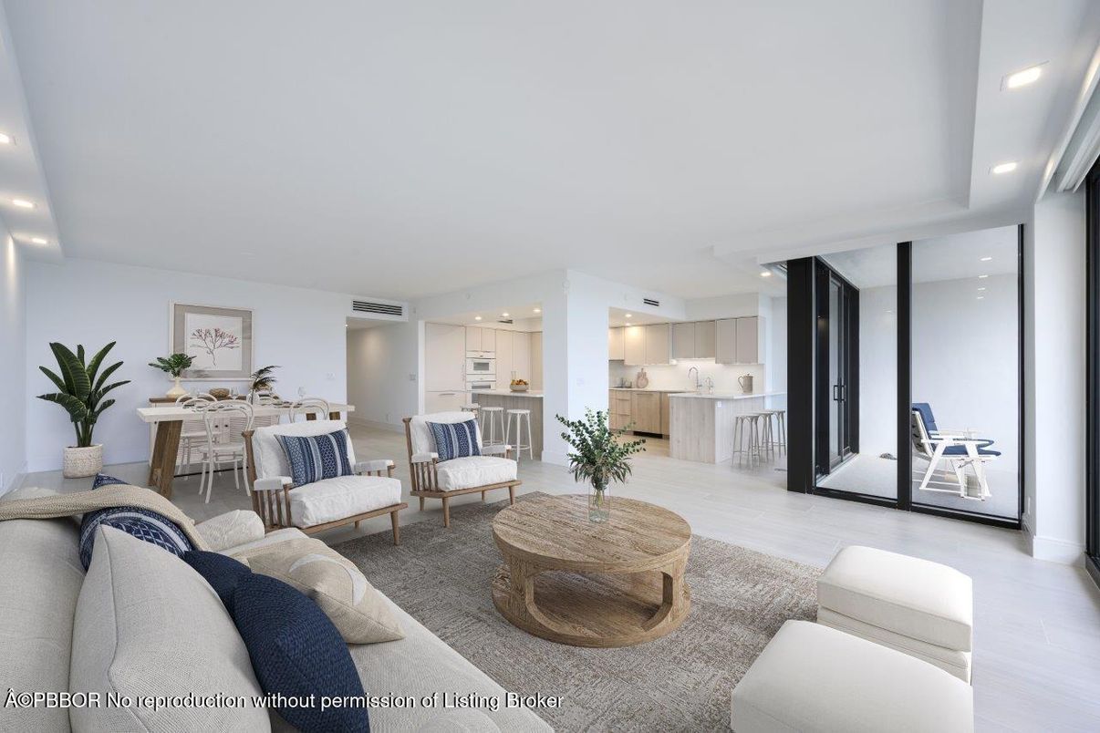 Dining room, Interior, Kitchen, Living room, Pendant Lights, Recessed Lighting, Wood Texture Flooring